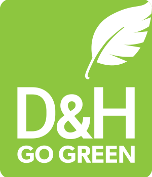 D&H Go Green Logo