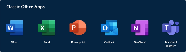 Classic office apps